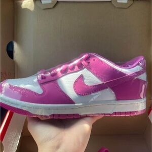 Nike Kids Pink and White Sneakers